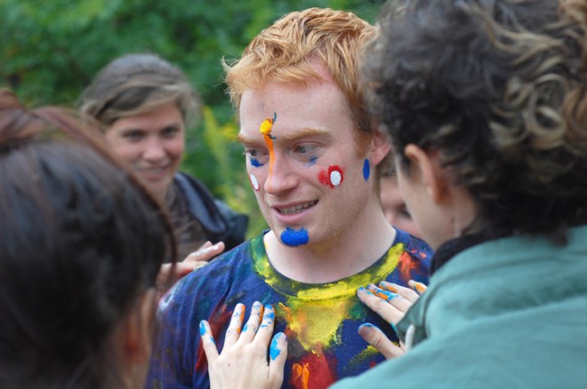 Photo of my HOME performance in module 1 (with Dani Brown) of Smash Berlin. photo credit: James Peachey. 